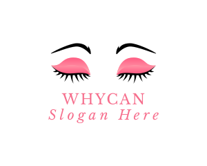 Cosmetic Eyelashes Makeup Logo
