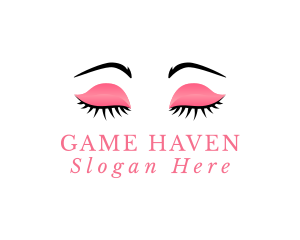 Makeup Artist - Cosmetic Eyelashes Makeup logo design