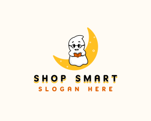 Smart Reading Ghost logo design