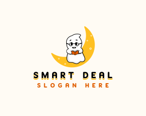 Smart Reading Ghost logo design