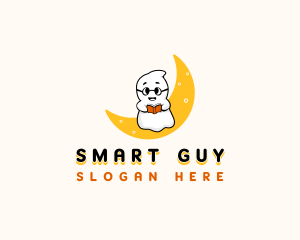 Smart Reading Ghost logo design