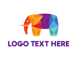 Zoo - Diamond Elephant logo design