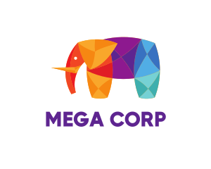 Large - Diamond Elephant logo design