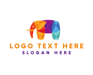 Elephant Animal Zoo logo design