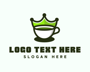 Tea - Tea Cup Crown logo design
