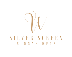 Elegant W Script Logo
