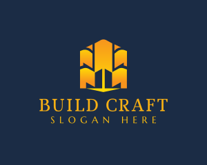 Realty Building Construction logo design