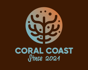Coral - Eco Coral Reef logo design