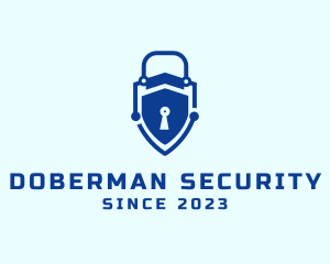 Digital Lock Security logo design