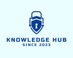 Online Privacy - Digital Lock Security logo design