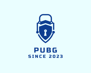 Antimalware - Digital Lock Security logo design