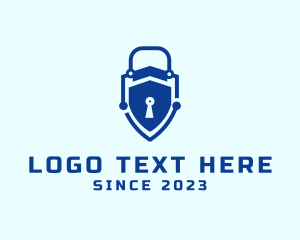 Padlock - Digital Lock Security logo design