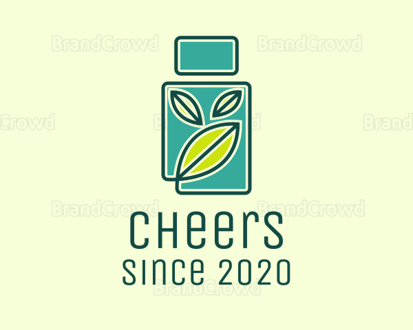 Organic Medicine Bottle Logo