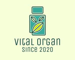 Organic Medicine Bottle logo design