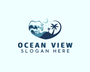 Ocean Wave Beach Resort logo design