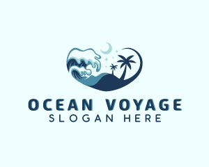 Ocean Wave Beach Resort logo design