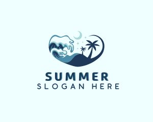 Ocean Wave Beach Resort logo design