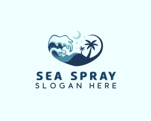 Ocean Wave Beach Resort logo design