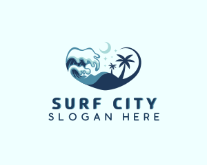 Ocean Wave Beach Resort logo design