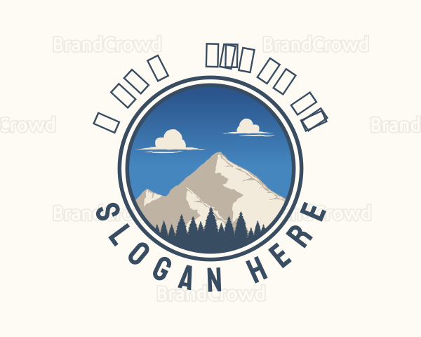 Mountain Camping Trip Logo