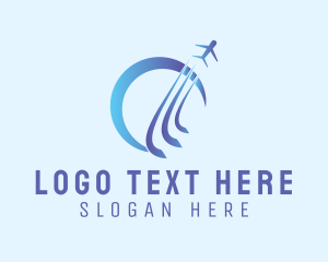 Airliner - Vacation Travel Plane logo design