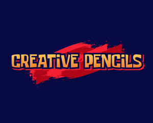 Creative Mural Art Brush logo design