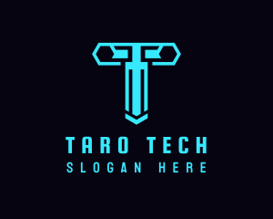 Generic Cyber Tech Letter T logo design