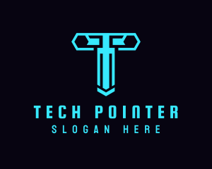 Generic Cyber Tech Letter T logo design