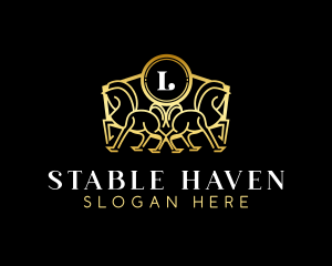 Animal Premium Horse Stable logo design