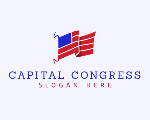 Congress - American Flag Patriot logo design