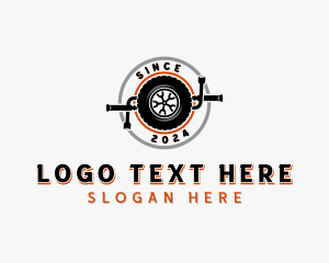 Roadside Assistance - Tire Detailing Mechanic logo design