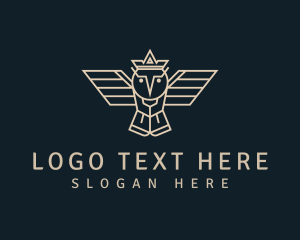 King - Owl King Business logo design