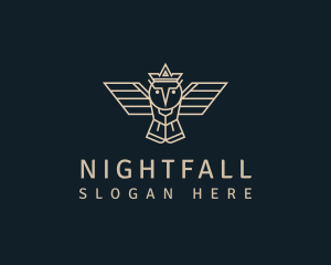 Nocturnal - Owl King Business logo design