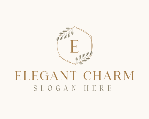 Elegant Leaf Decor logo design