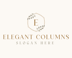 Elegant Leaf Decor logo design