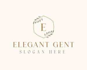 Elegant Leaf Decor logo design