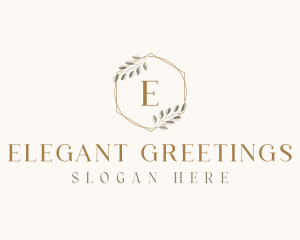 Elegant Leaf Decor logo design