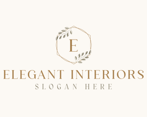 Elegant Leaf Decor logo design