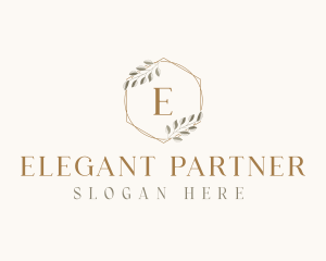 Elegant Leaf Decor logo design