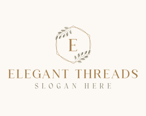 Elegant Leaf Decor logo design