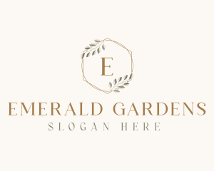 Elegant Leaf Decor logo design