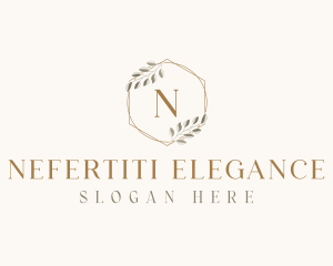 Elegant Leaf Decor logo design