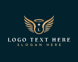 Inspiration - Angelic Halo Wings logo design