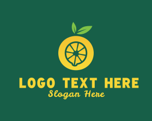 Fruit Market - Yellow Lemon Letter O logo design