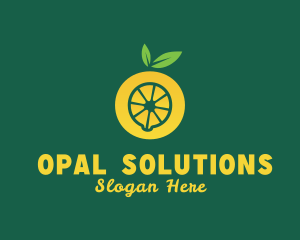 Yellow Lemon Letter O logo design