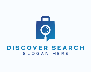 Magnifying Glass Bag logo design