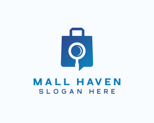 Magnifying Glass Bag logo design