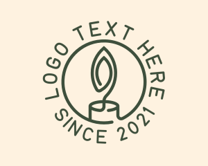 Commemoration - Round Candle Light logo design