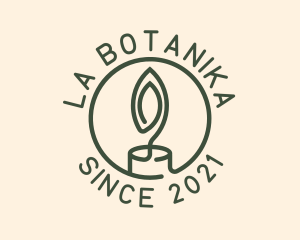 Spiritual - Round Candle Light logo design
