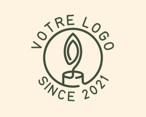Light - Round Candle Light logo design